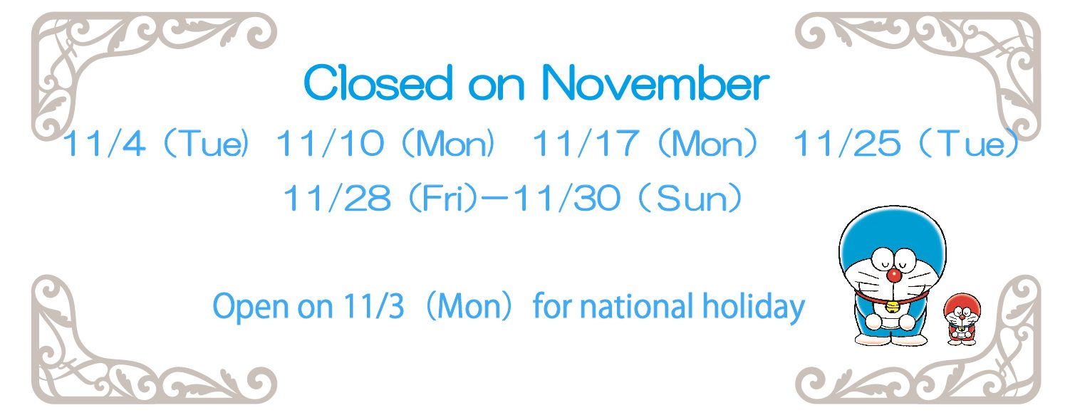 11月の休館日2025